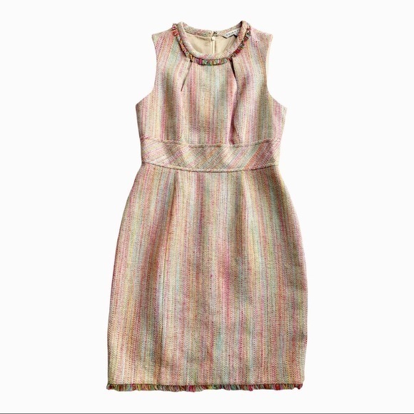 Trina Turk Multi-Color Silk Blend Sleeveless Dress Size 8 - Picture 1 of 5